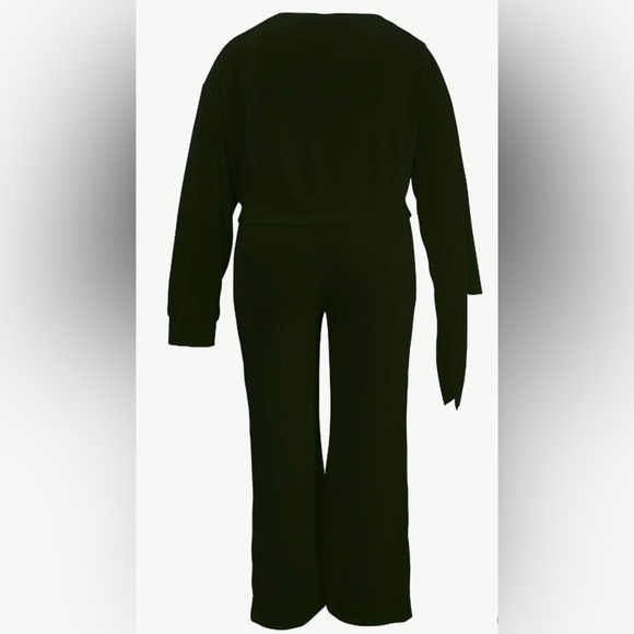 2 Piece: Slanted Shoulder Long Sleeve Tops w/Matching Drawstring Pants, NWOT - Picture 7 of 10